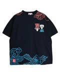 PANDIESTA(パンディエスタ) |SB PANDIESTA 子熊猫 風神雷神  刺繍 S/S Tシャツ(526225 MENS/WOMENS）