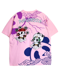 PANDIESTA(パンディエスタ) |SB PANDIESTA 子熊猫 風神雷神  刺繍 S/S Tシャツ(526225 MENS/WOMENS）