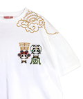 PANDIESTA(パンディエスタ) |SB PANDIESTA 子熊猫 風神雷神  刺繍 S/S Tシャツ(526225 MENS/WOMENS）