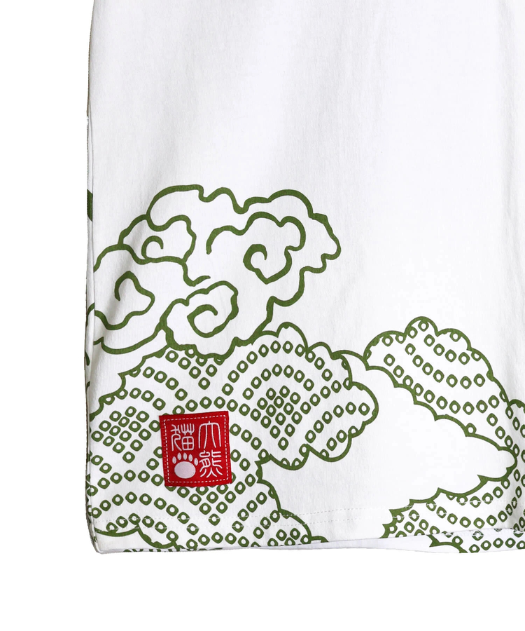 PANDIESTA(パンディエスタ) |SB PANDIESTA 子熊猫 風神雷神  刺繍 S/S Tシャツ(526225 MENS/WOMENS）