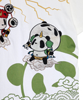PANDIESTA(パンディエスタ) |SB PANDIESTA 子熊猫 風神雷神  刺繍 S/S Tシャツ(526225 MENS/WOMENS）