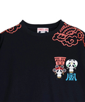 PANDIESTA(パンディエスタ) |SB PANDIESTA 子熊猫 風神雷神  刺繍 S/S Tシャツ(526225 MENS/WOMENS）