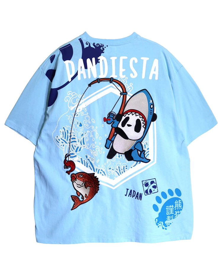 PANDIESTA(パンディエスタ) |SB PANDIESTA サメキチパンダ 刺繍 S/S Tシャツ(526226 MENS/WOMENS）