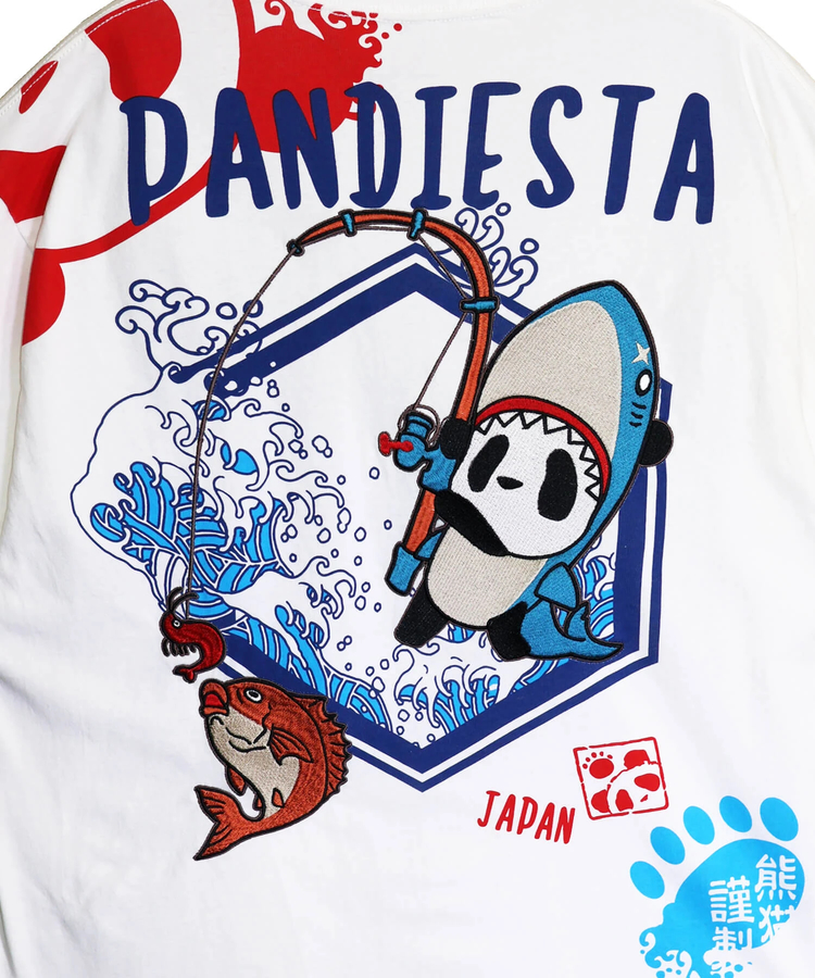 PANDIESTA(パンディエスタ) |SB PANDIESTA サメキチパンダ 刺繍 S/S Tシャツ(526226 MENS/WOMENS）