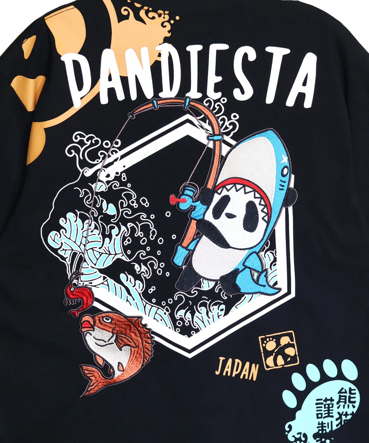 PANDIESTA(パンディエスタ) |SB PANDIESTA サメキチパンダ 刺繍 S/S Tシャツ(526226 MENS/WOMENS）