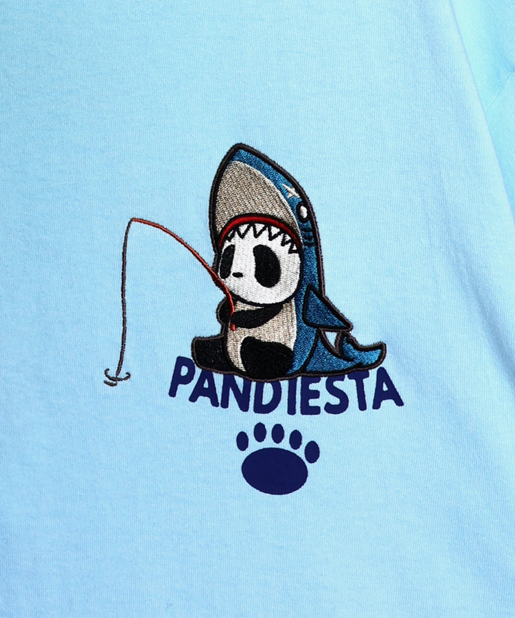 PANDIESTA(パンディエスタ) |SB PANDIESTA サメキチパンダ 刺繍 S/S Tシャツ(526226 MENS/WOMENS）