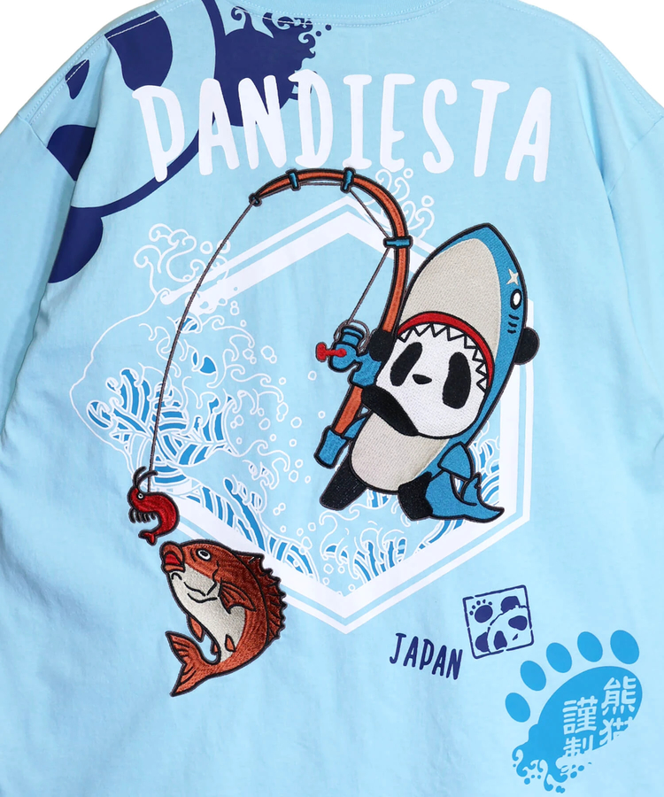 PANDIESTA(パンディエスタ) |SB PANDIESTA サメキチパンダ 刺繍 S/S Tシャツ(526226 MENS/WOMENS）