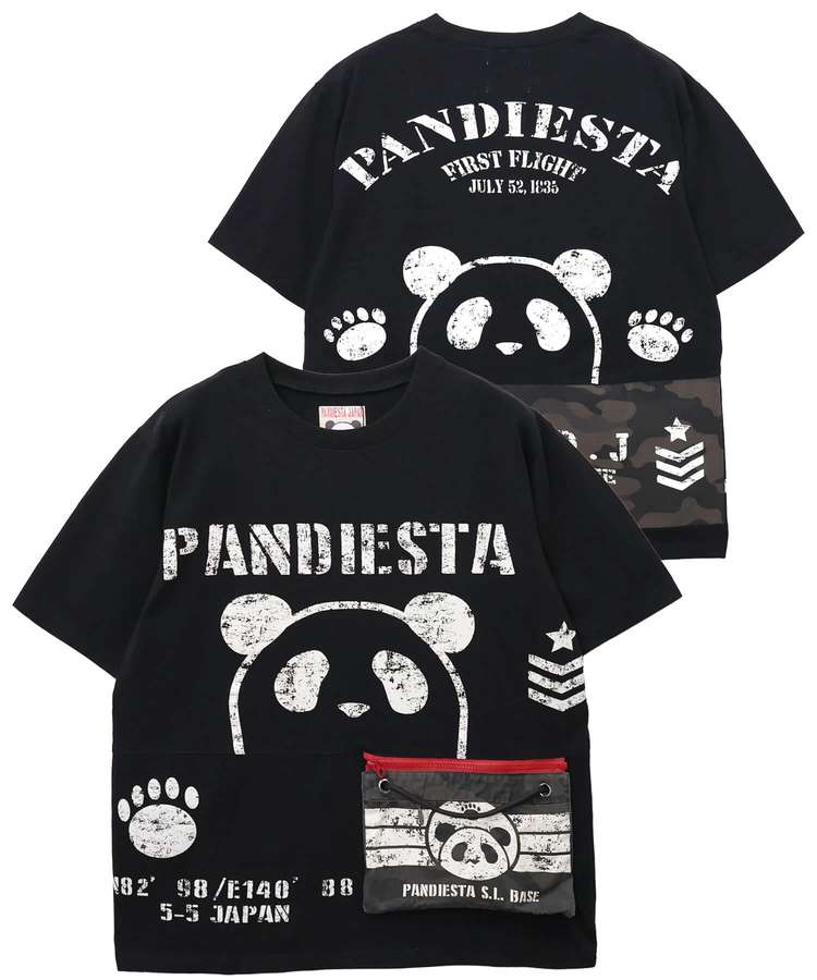 PANDIESTA(パンディエスタ) |SB PANDIESTA カモフラ サコッシュ ポケットミリタリー Tee(526954 MENS/WOMENS）