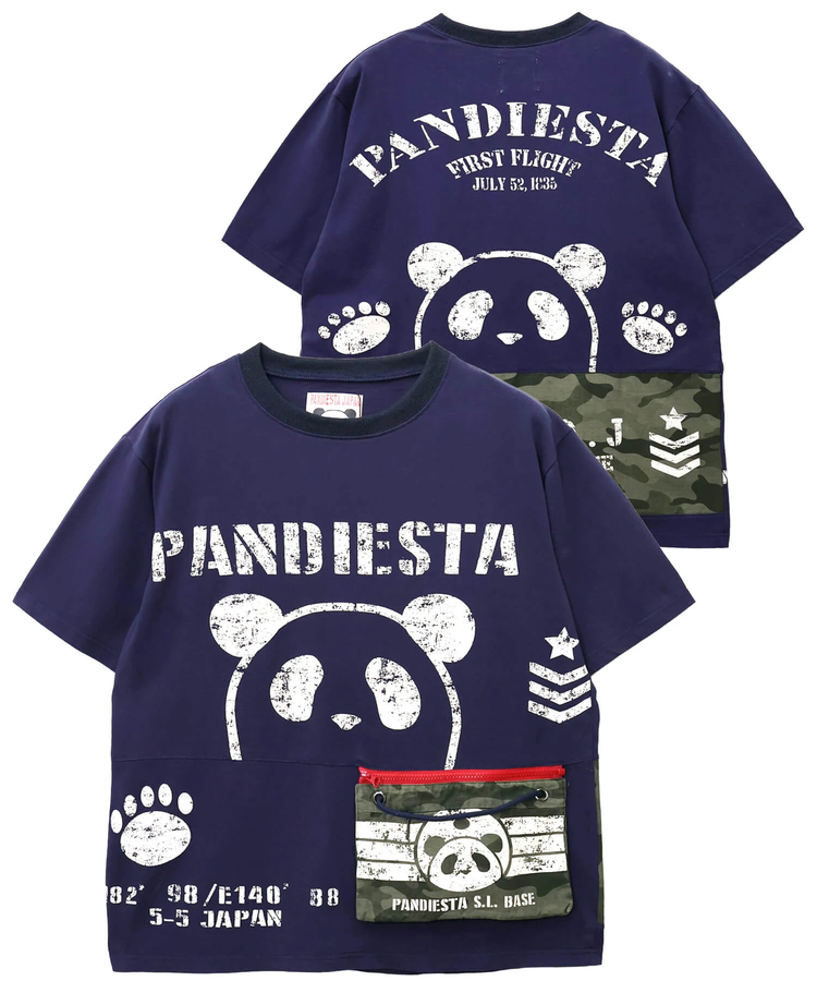 PANDIESTA(パンディエスタ) |SB PANDIESTA カモフラ サコッシュ ポケットミリタリー Tee(526954 MENS/WOMENS）
