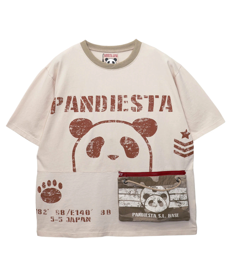 PANDIESTA(パンディエスタ) |SB PANDIESTA カモフラ サコッシュ ポケットミリタリー Tee(526954 MENS/WOMENS）