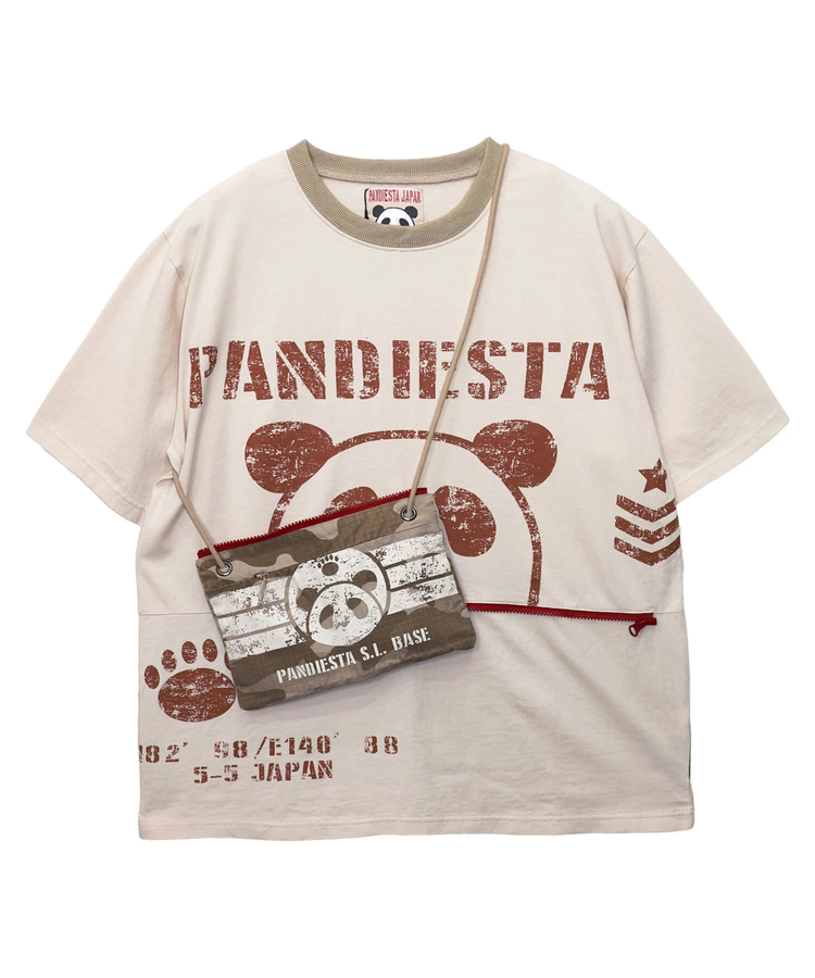 PANDIESTA(パンディエスタ) |SB PANDIESTA カモフラ サコッシュ ポケットミリタリー Tee(526954 MENS/WOMENS）