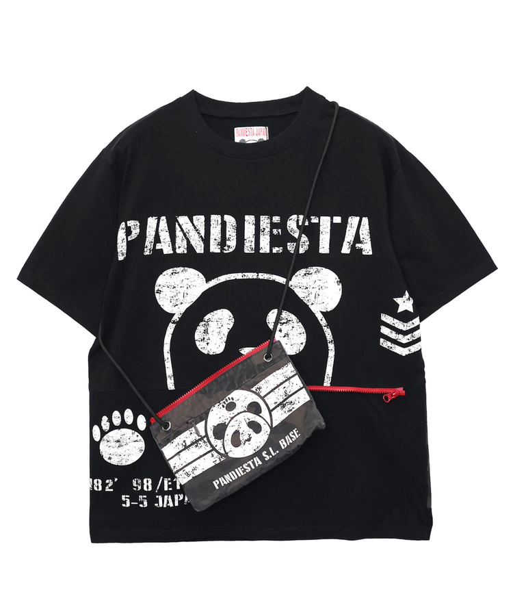 PANDIESTA(パンディエスタ) |SB PANDIESTA カモフラ サコッシュ ポケットミリタリー Tee(526954 MENS/WOMENS）