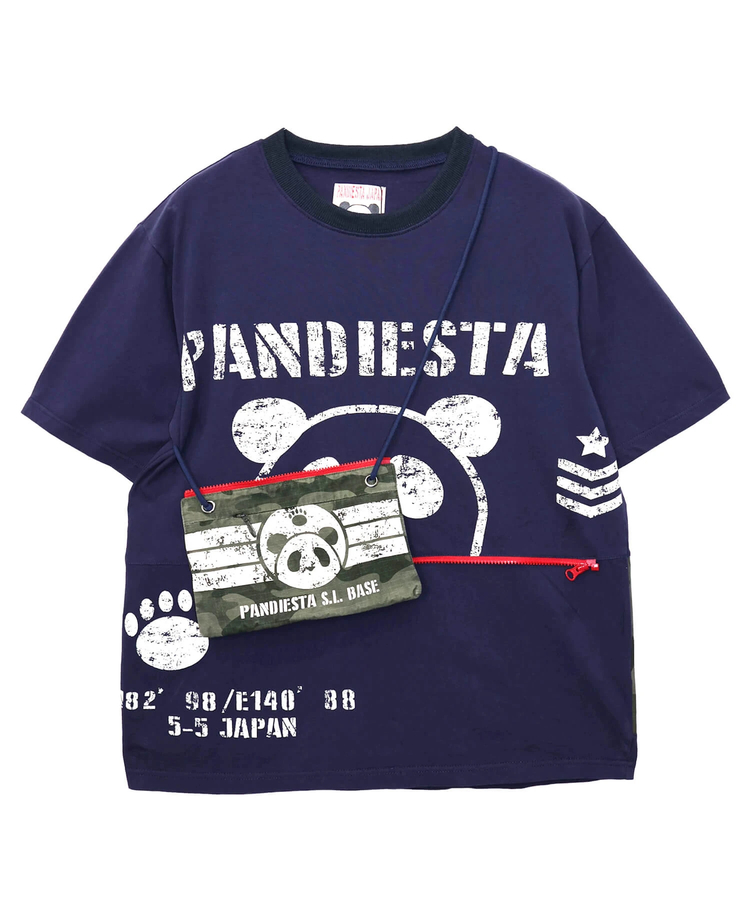 PANDIESTA(パンディエスタ) |SB PANDIESTA カモフラ サコッシュ ポケットミリタリー Tee(526954 MENS/WOMENS）