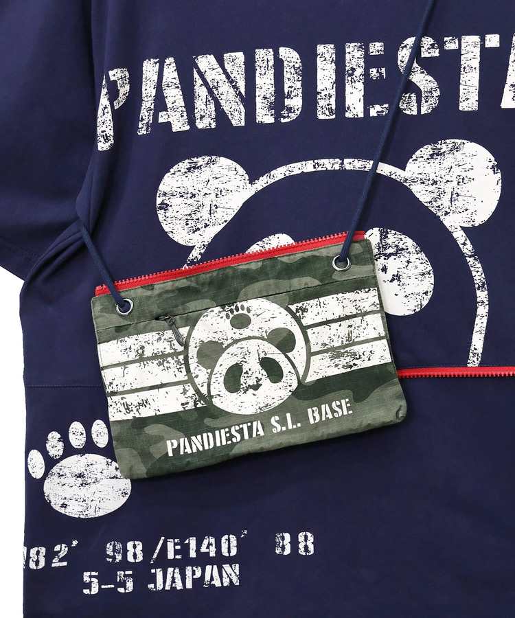 PANDIESTA(パンディエスタ) |SB PANDIESTA カモフラ サコッシュ ポケットミリタリー Tee(526954 MENS/WOMENS）