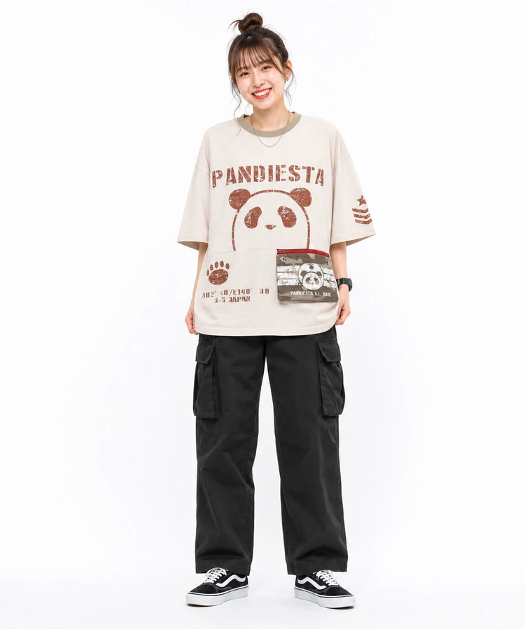 PANDIESTA(パンディエスタ) |SB PANDIESTA カモフラ サコッシュ ポケットミリタリー Tee(526954 MENS/WOMENS）