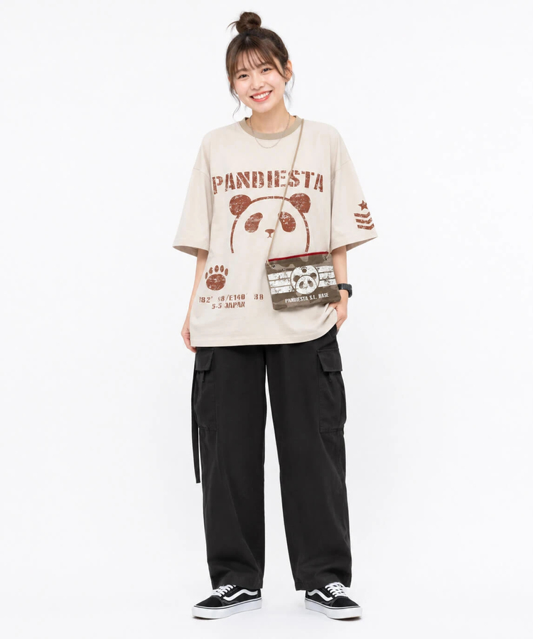 PANDIESTA(パンディエスタ) |SB PANDIESTA カモフラ サコッシュ ポケットミリタリー Tee(526954 MENS/WOMENS）