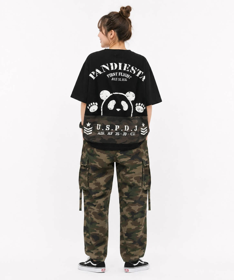 PANDIESTA(パンディエスタ) |SB PANDIESTA カモフラ サコッシュ ポケットミリタリー Tee(526954 MENS/WOMENS）