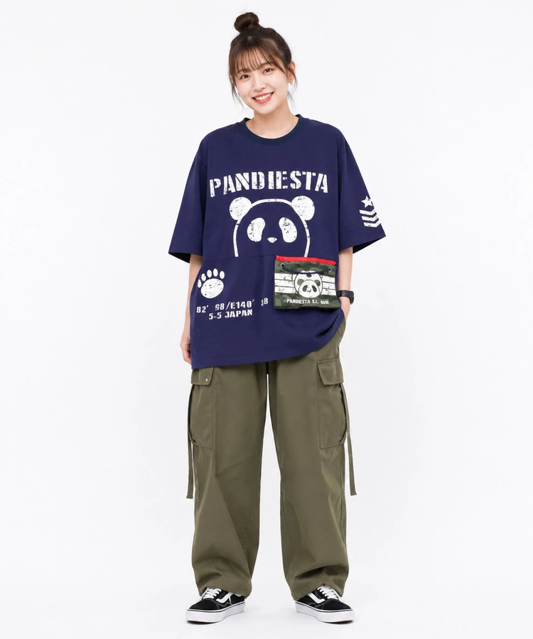 PANDIESTA(パンディエスタ) |SB PANDIESTA カモフラ サコッシュ ポケットミリタリー Tee(526954 MENS/WOMENS）