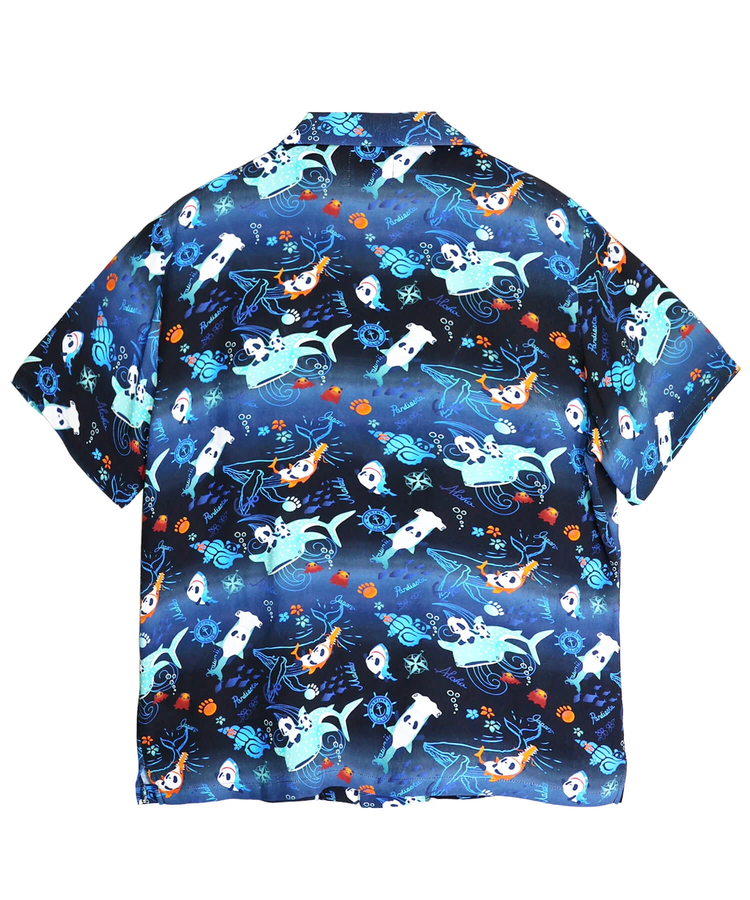 PANDIESTA(パンディエスタ) |SB 熊猫謹製 シャークライドパンダ レーヨン アロハ シャツ(526227 MENS/WOMENS）