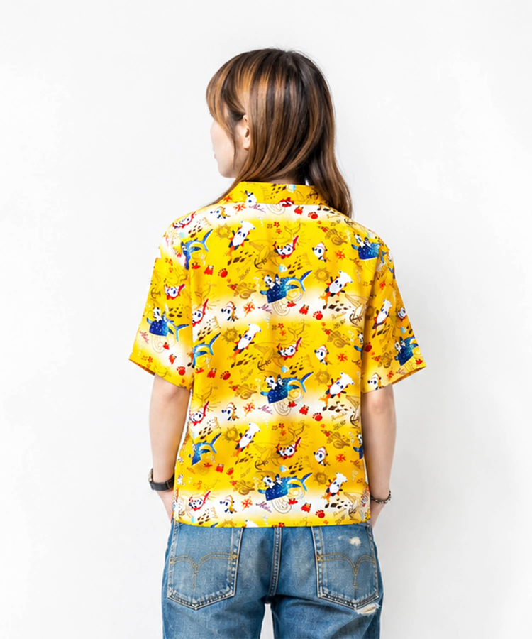 PANDIESTA(パンディエスタ) |SB 熊猫謹製 シャークライドパンダ レーヨン アロハ シャツ(526227 MENS/WOMENS）