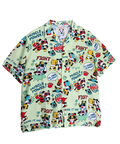 PANDIESTA(パンディエスタ) |SB 熊猫謹製 パンダゴーファイト レーヨン アロハ シャツ(526228 MENS/WOMENS）