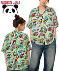PANDIESTA(パンディエスタ) |SB 熊猫謹製 パンダゴーファイト レーヨン アロハ シャツ(526228 MENS/WOMENS）