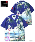 PANDIESTA(パンディエスタ) |SB 錦 EVANGELION 綾波レイ レーヨン アロハ シャツ(526352 MENS/WOMENS)