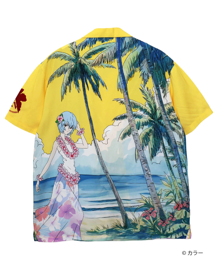 PANDIESTA(パンディエスタ) |SB 錦 EVANGELION 綾波レイ レーヨン アロハ シャツ(526352 MENS/WOMENS)