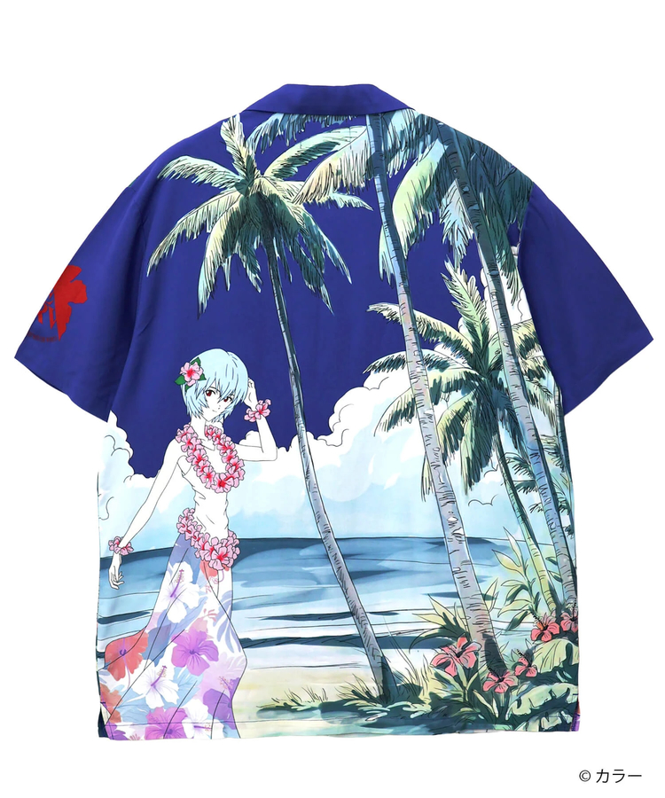 PANDIESTA(パンディエスタ) |SB 錦 EVANGELION 綾波レイ レーヨン アロハ シャツ(526352 MENS/WOMENS)