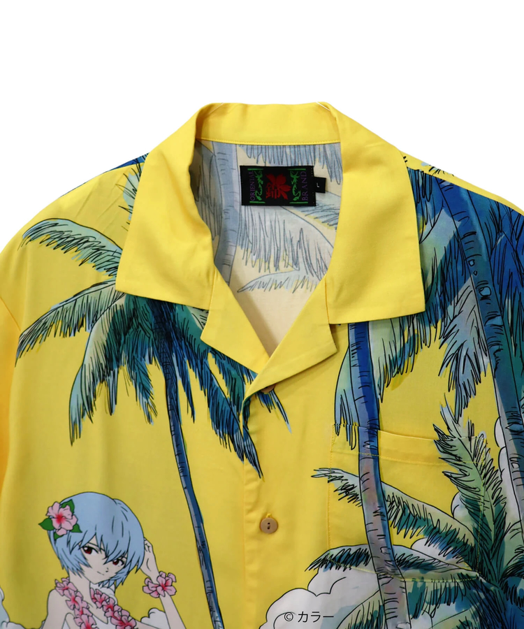 PANDIESTA(パンディエスタ) |SB 錦 EVANGELION 綾波レイ レーヨン アロハ シャツ(526352 MENS/WOMENS)