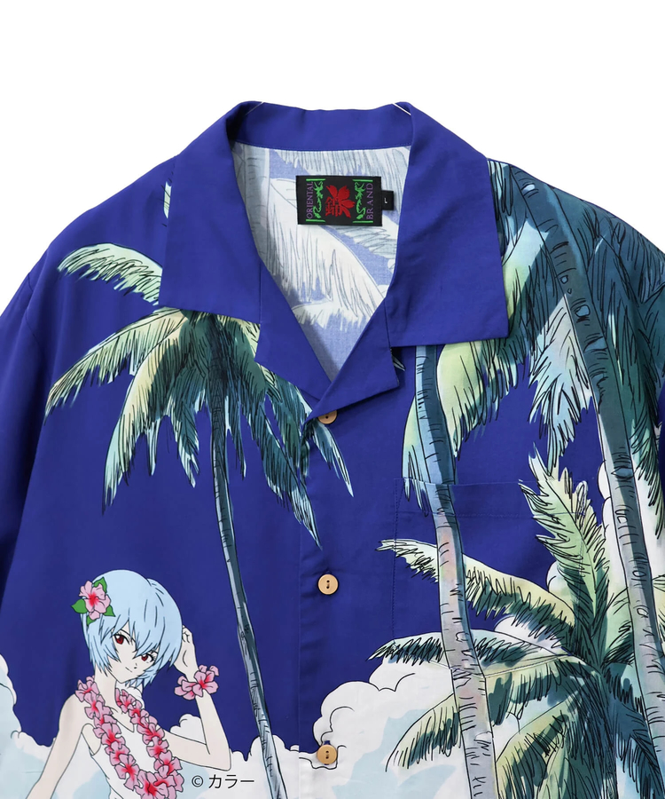 PANDIESTA(パンディエスタ) |SB 錦 EVANGELION 綾波レイ レーヨン アロハ シャツ(526352 MENS/WOMENS)