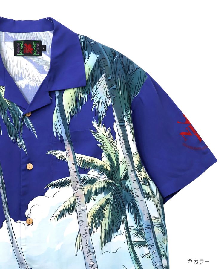 PANDIESTA(パンディエスタ) |SB 錦 EVANGELION 綾波レイ レーヨン アロハ シャツ(526352 MENS/WOMENS)