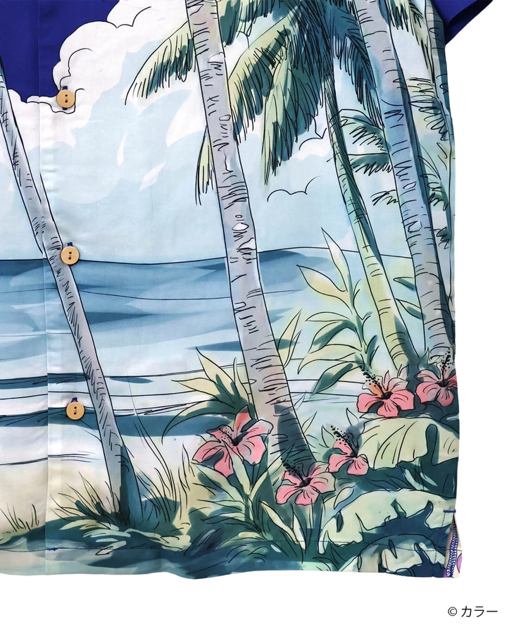 PANDIESTA(パンディエスタ) |SB 錦 EVANGELION 綾波レイ レーヨン アロハ シャツ(526352 MENS/WOMENS)