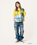PANDIESTA(パンディエスタ) |SB 錦 EVANGELION 綾波レイ レーヨン アロハ シャツ(526352 MENS/WOMENS)