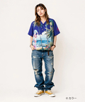 PANDIESTA(パンディエスタ) |SB 錦 EVANGELION 綾波レイ レーヨン アロハ シャツ(526352 MENS/WOMENS)