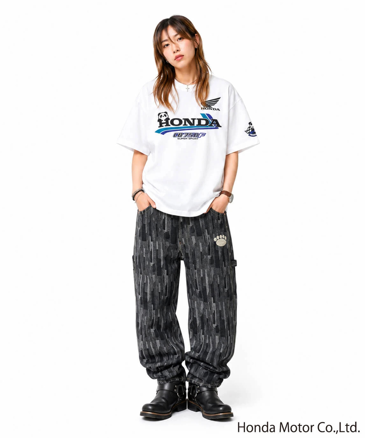 PANDIESTA(パンディエスタ) |SB Honda Pandiesta CB750F 熊猫伝説 S/S Tee(526507 MENS/WOMENS）