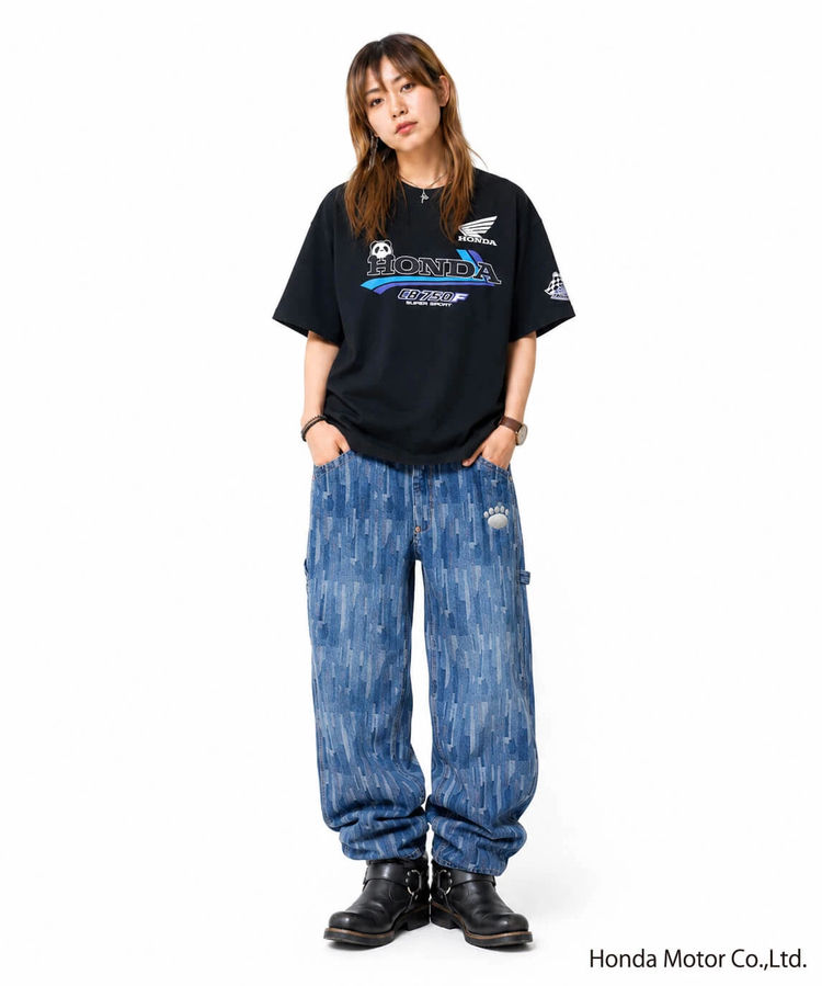 PANDIESTA(パンディエスタ) |SB Honda Pandiesta CB750F 熊猫伝説 S/S Tee(526507 MENS/WOMENS）