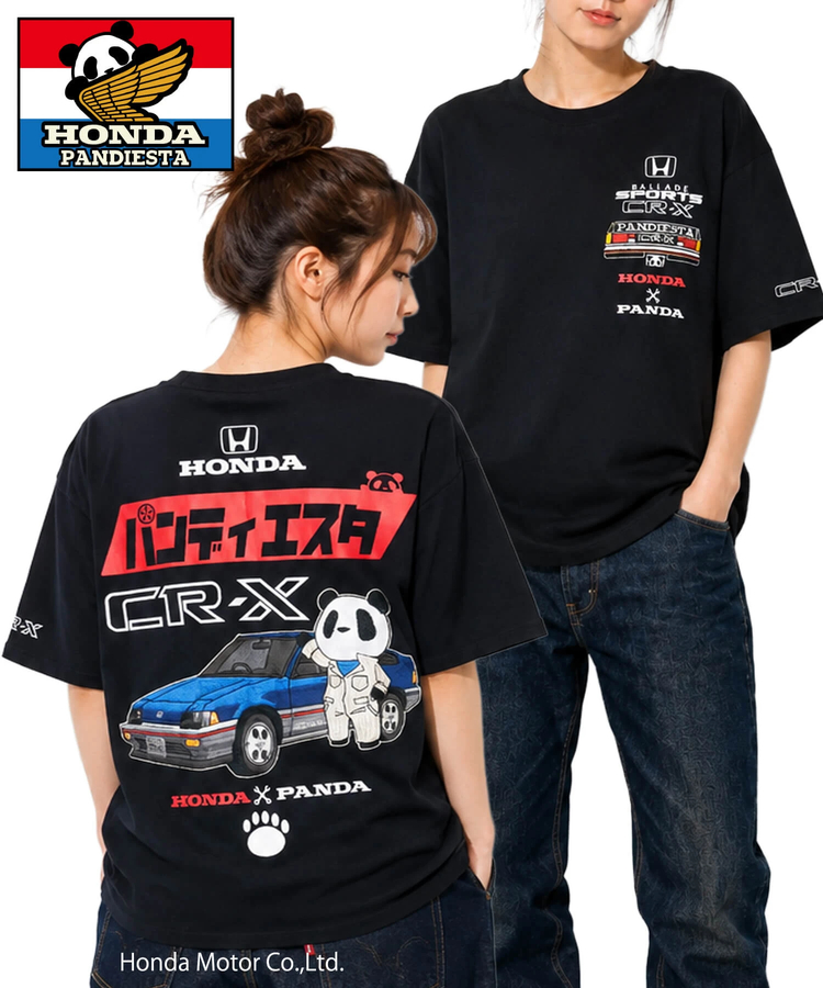 PANDIESTA(パンディエスタ) |SB Honda Pandiesta CR-X メカニックパンダ S/S Tee(526503 MENS/WOMENS）