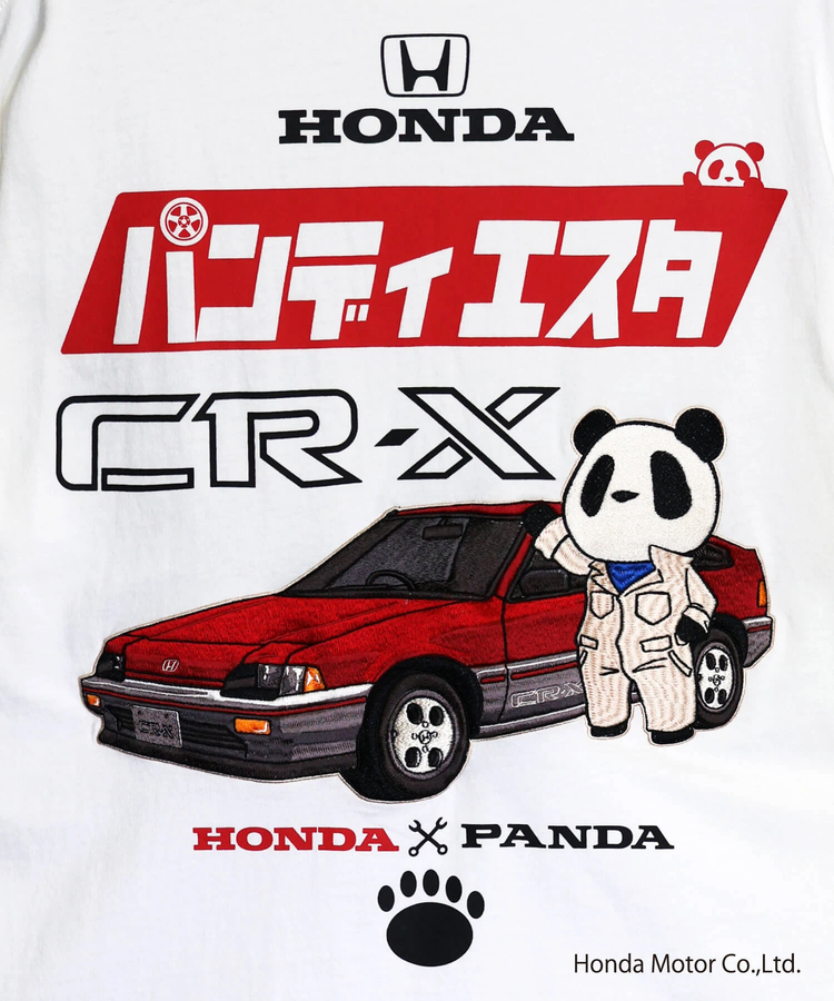 PANDIESTA(パンディエスタ) |SB Honda Pandiesta CR-X メカニックパンダ S/S Tee(526503 MENS/WOMENS）