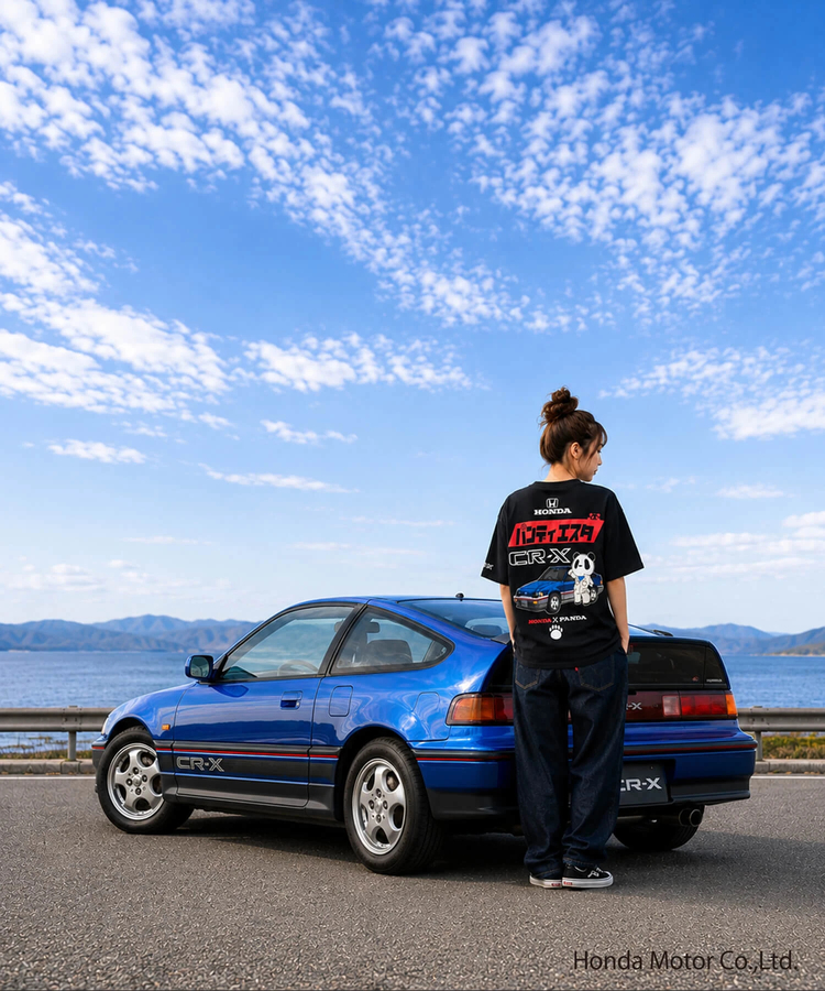 PANDIESTA(パンディエスタ) |SB Honda Pandiesta CR-X メカニックパンダ S/S Tee(526503 MENS/WOMENS）