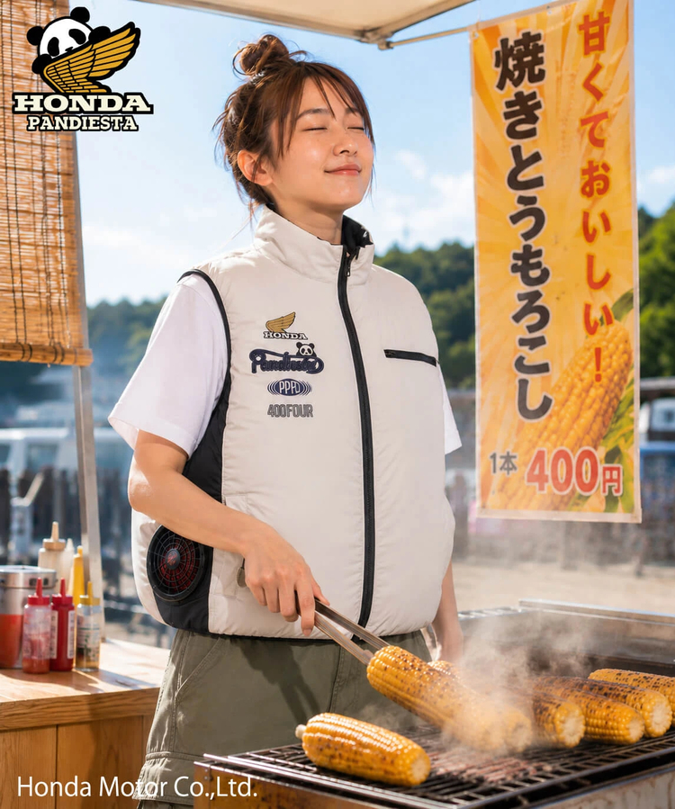 PANDIESTA(パンディエスタ) |SB Honda Pandiesta CB400FOUR 空調冷風服 ナイロンベスト(526515 MENS/WOMENS）