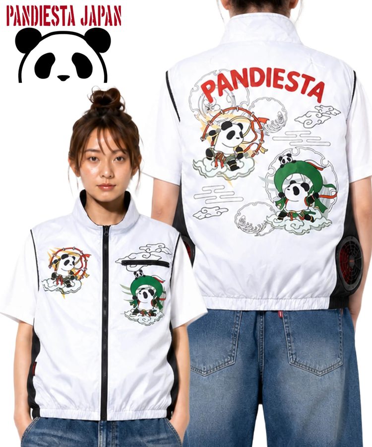 PANDIESTA(パンディエスタ) |SB Pandiesta 熊猫風雷神 空調冷風服 ナイロンベスト(526021 MENS/WOMENS）