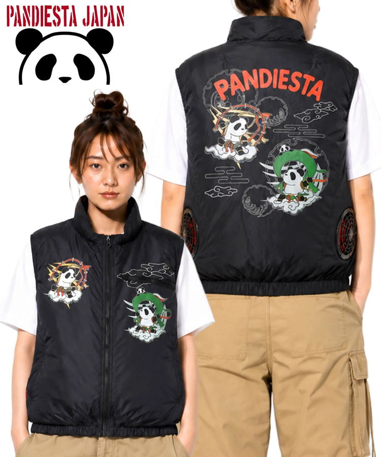 PANDIESTA(パンディエスタ) |SB Pandiesta 熊猫風雷神 空調冷風服 ナイロンベスト(526021 MENS/WOMENS）