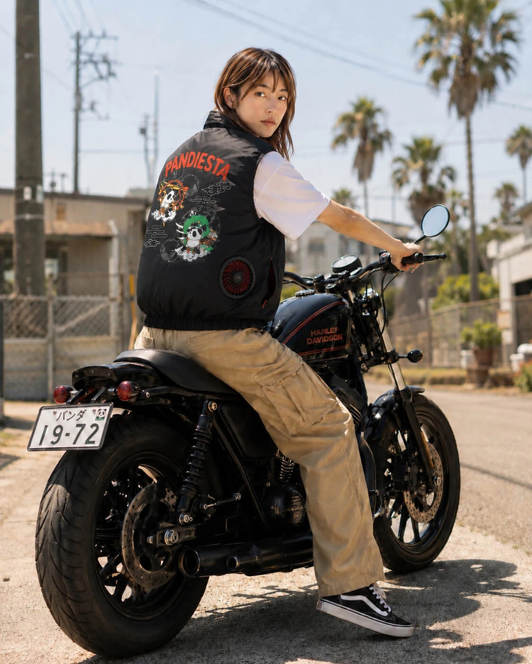 PANDIESTA(パンディエスタ) |SB Pandiesta 熊猫風雷神 空調冷風服 ナイロンベスト(526021 MENS/WOMENS）