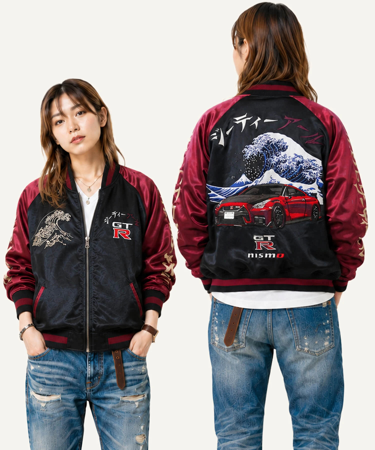 PANDIESTA(パンディエスタ) |SB NISSAN 錦nishiki NISSAN GT-R NISMO R35型 リバーシブル スカジャン (526864 MENS/WOMENS)