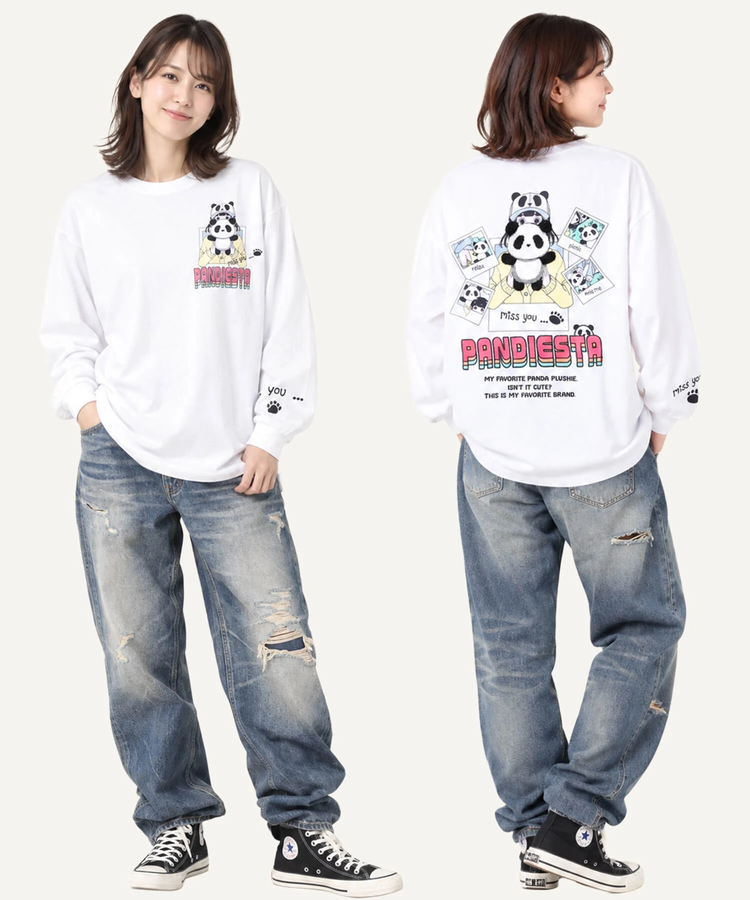 SB PANDIESTA PDJ GIRL with PANDA L/S Tシャツ(536604 MENS/WOMENS