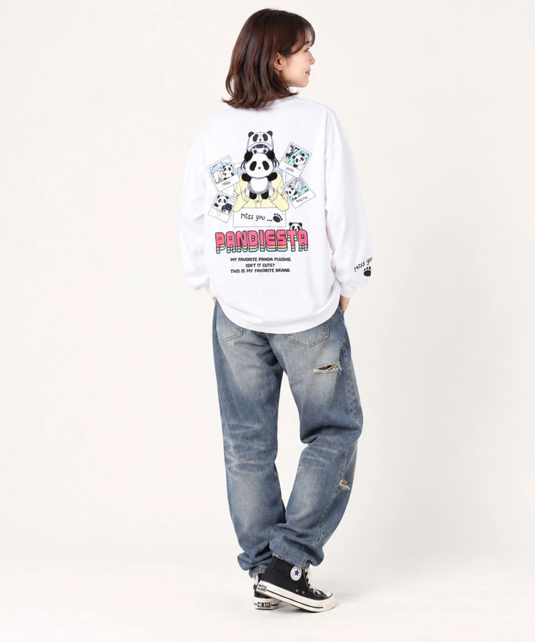SB PANDIESTA PDJ GIRL with PANDA L/S Tシャツ(536604 MENS/WOMENS