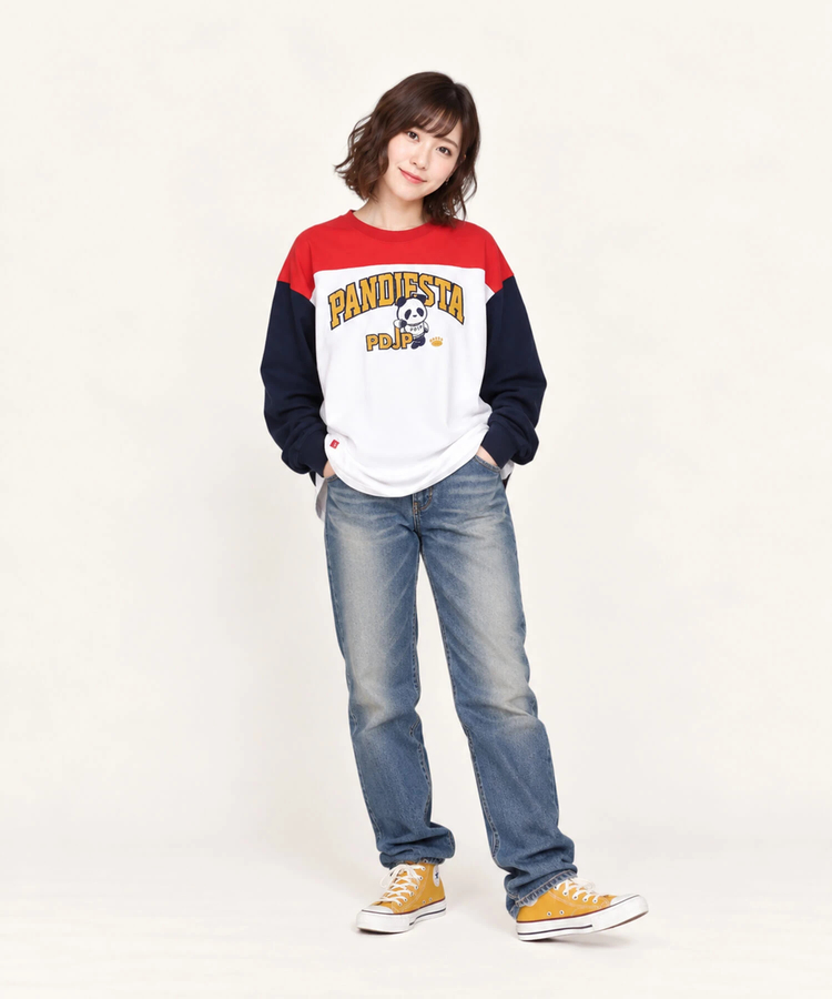 SB PANDIESTA パンダ ユニバーシティ L/S Tシャツ(536854 MENS/WOMENS