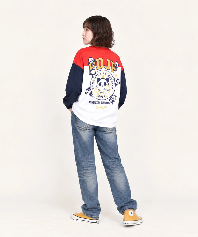 ぱんだ SB PANDIESTA パンダ ユニバーシティ L/S Tシャツ(536854 MENS/WOMENS