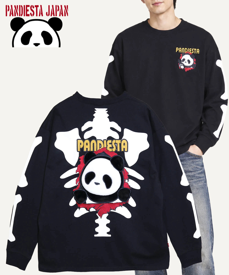 SB PANDIESTA パンダボーンズ L/S Tシャツ(536856 MENS/WOMENS